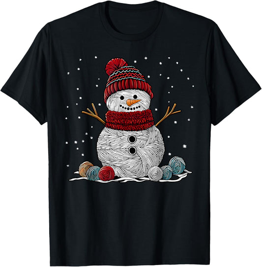 Yarn Snowman Sewing Knitting Crocheting Quilter Crochet