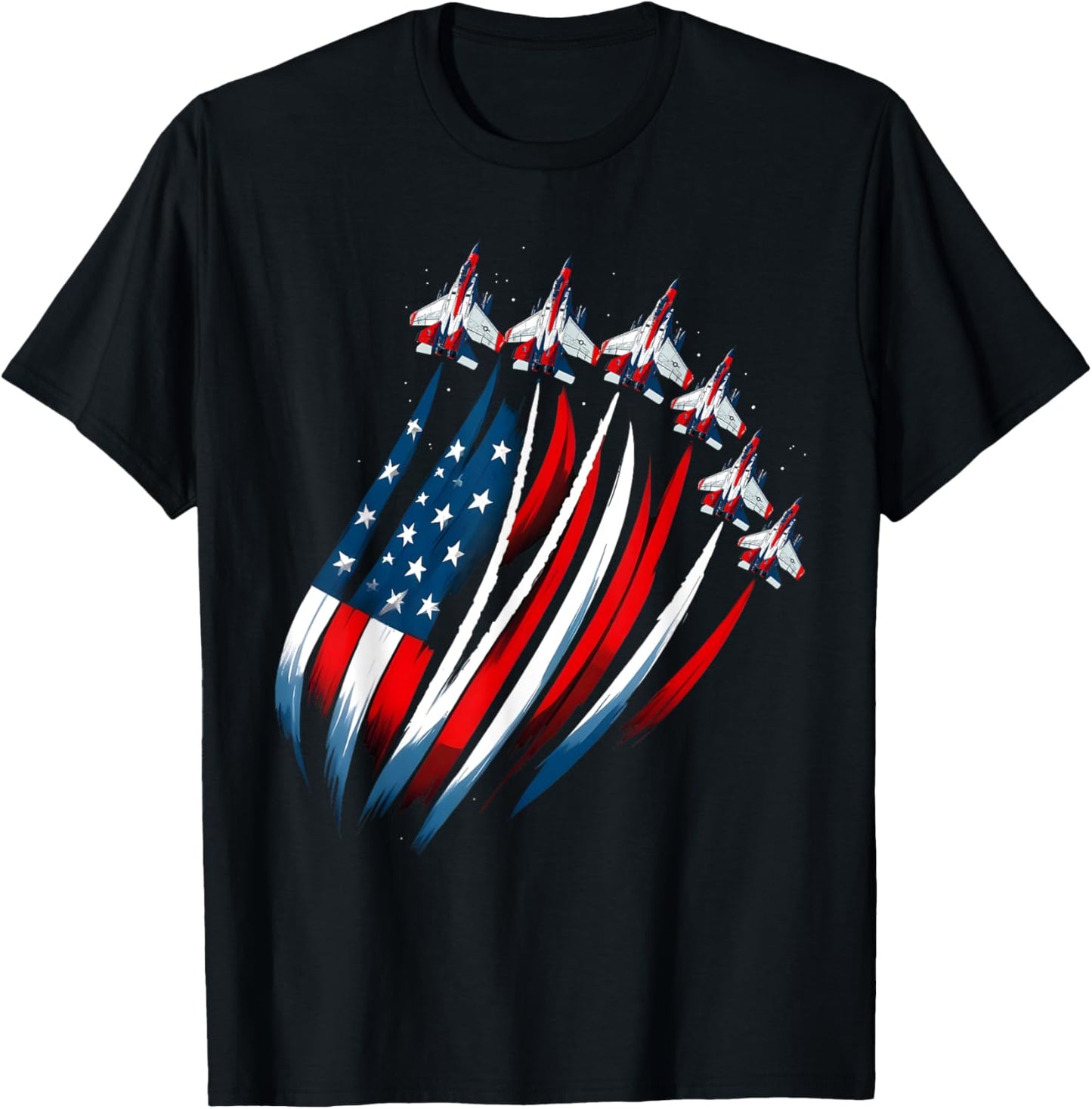 Patriotic Red White Blue Usa Flag Fighter Jets 4Th Of July