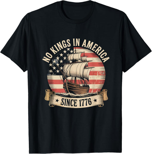 No Kings In America Since 1776 Vintage Usa Patriotic