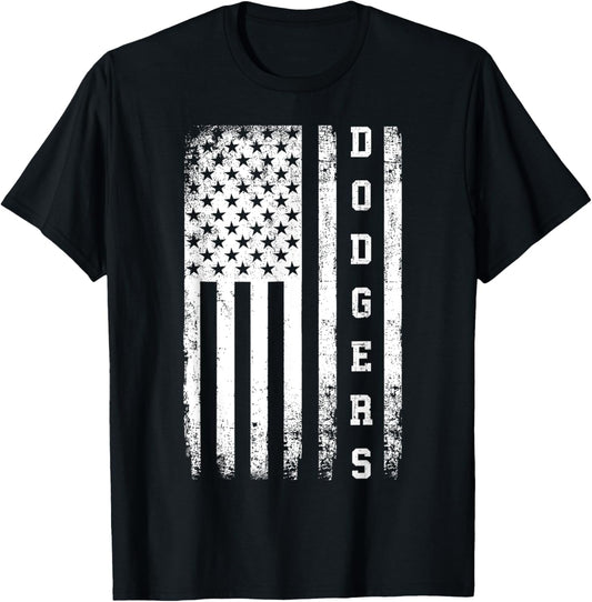 Dodgers Name Retro Vintage First Name Dodgers Lover Usa Flag