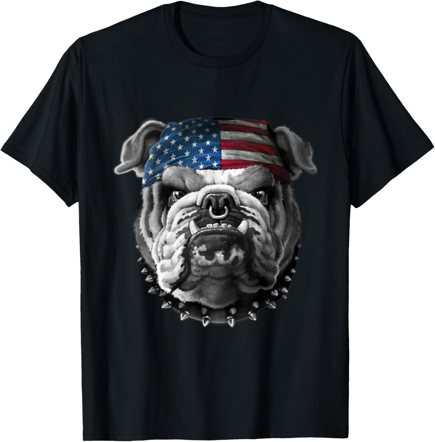 American Bulldog American Flag Usa