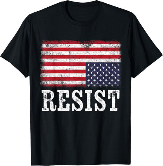 Upside Down American Flag Resist Distress United States Usa