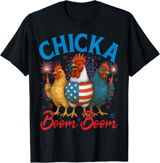 Chicka Boom Boom Usa Patriotic Flag 4Th Of July Men Women