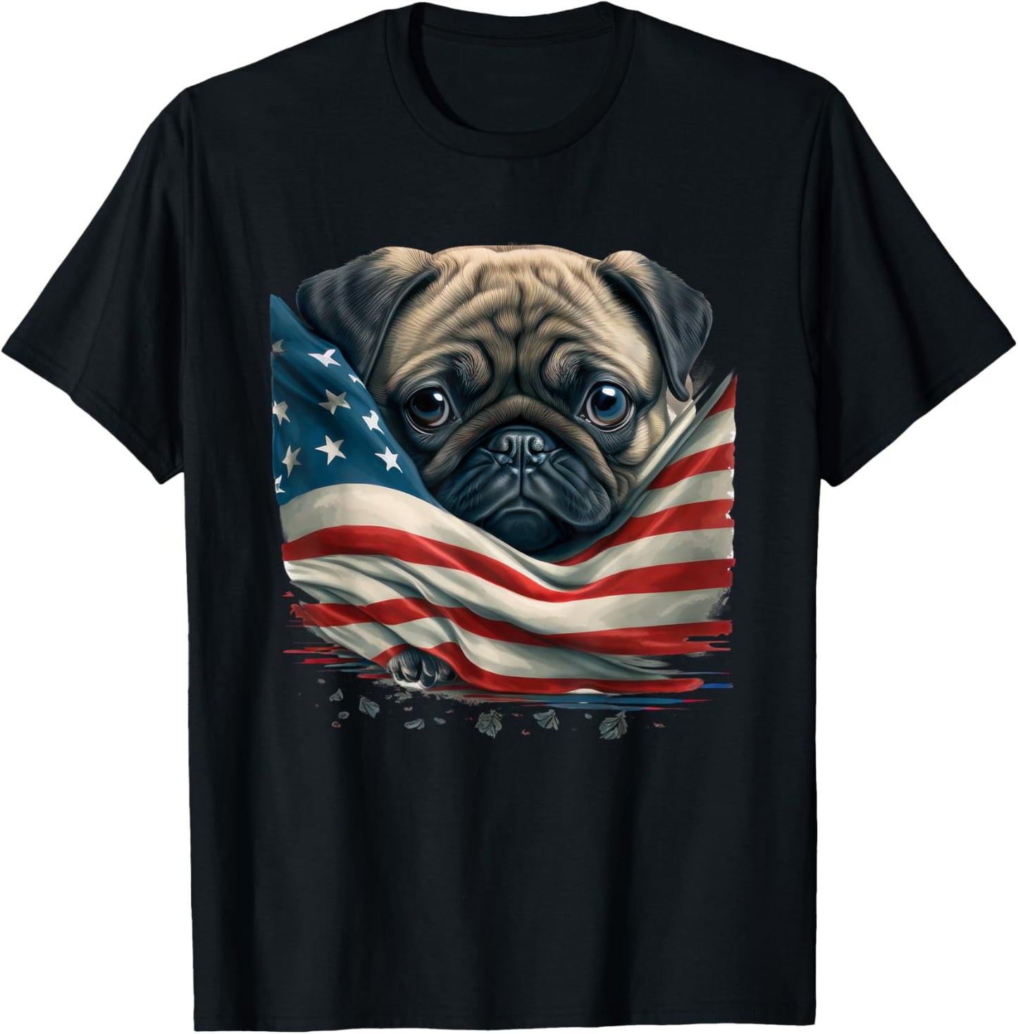 American Flag Pug Usa Patriotic Pug Dog Funny Pug Lover