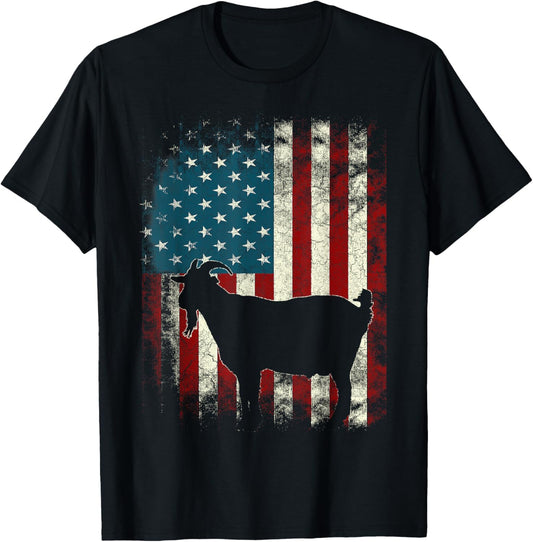 Patriotic Goat 4Th Of July American Flag For Goat Lovers