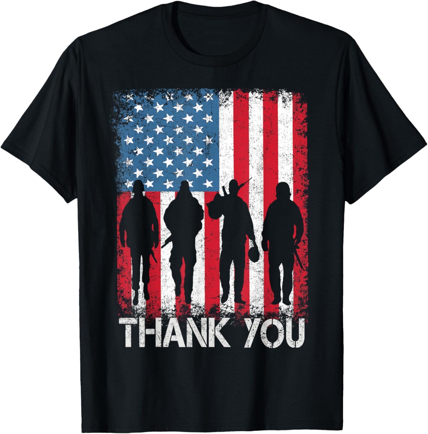 Patriotic American Flag Thank You For Men Women Kid Girl Boy