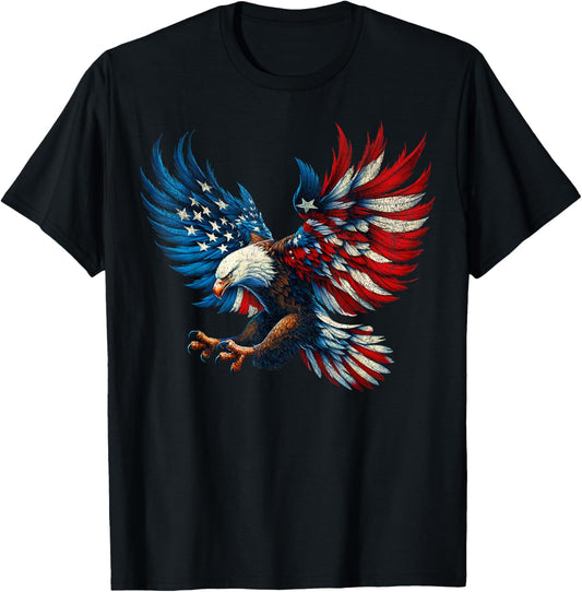 American Flag Bald Eagle Patriotic Eagle 4Th Of July Usa