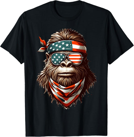 Patriotic Big Foot 4Th Of July Sasquatch American Usa Fourth