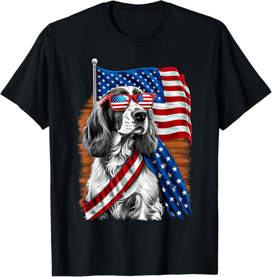 Patriotic Usa English Springer Spaniel Dog