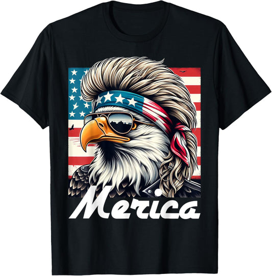 Eagle Mullet Sunglasses Merica 4Th Of July Usa American 60S