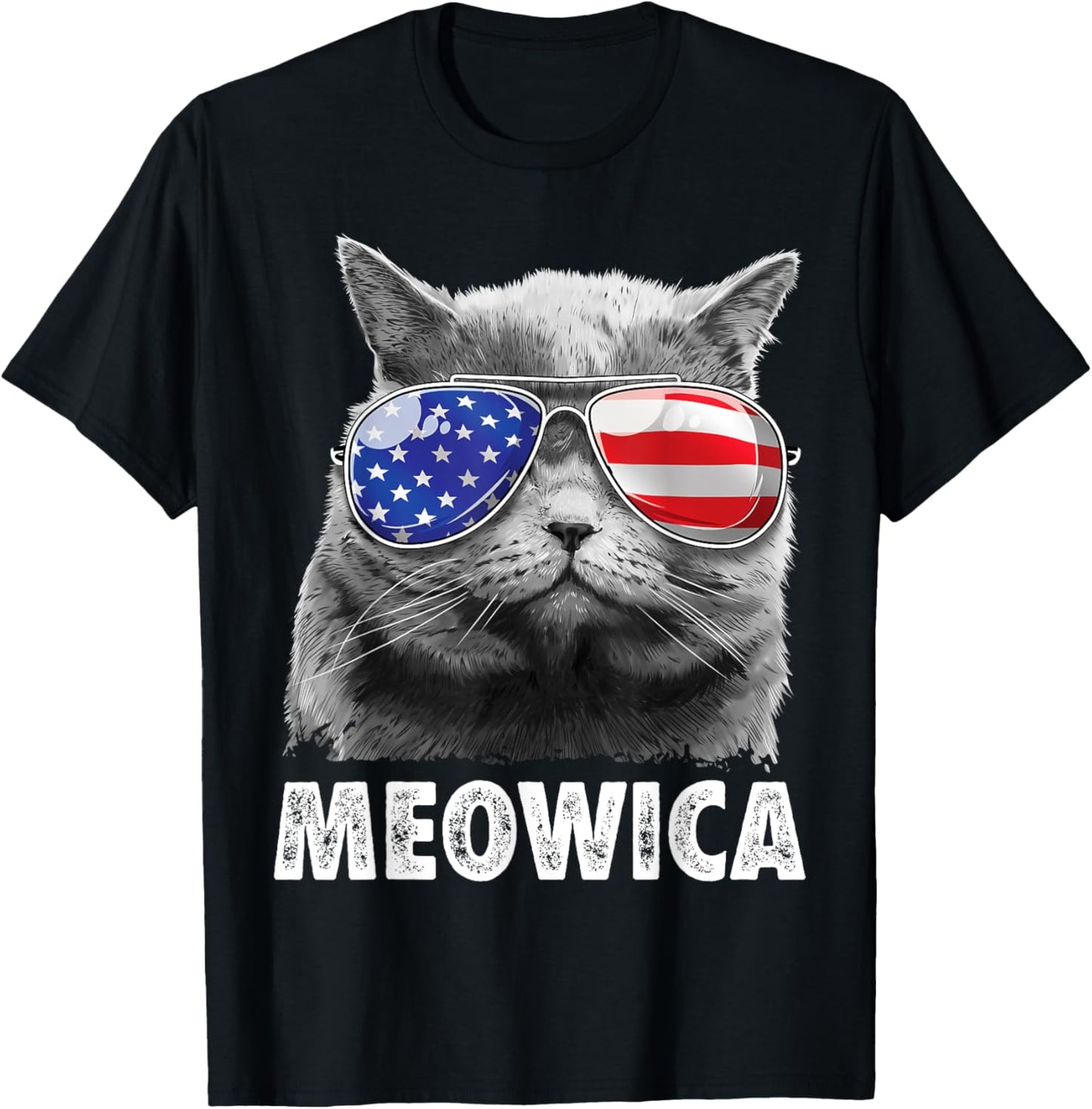 Meowica Cat 4Th Of July Merica Men Women Usa American Flag