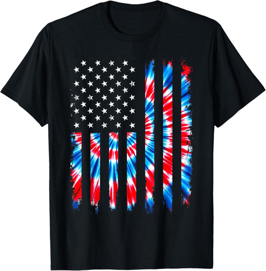 Tie Dye Usa Flag American Patriotic Flag 4Th Of July 2025