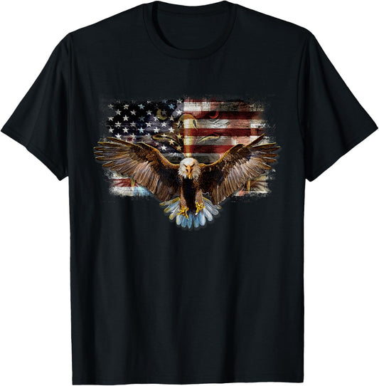 Bald Eagle 4Th Of July American Usa Flag Eagle Patriotic