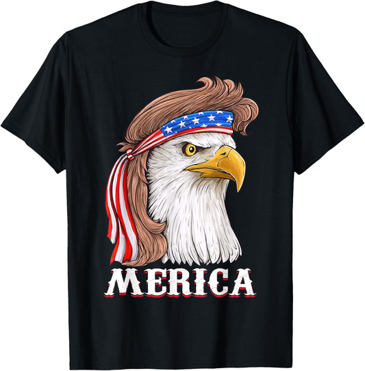 Eagle Mullet 4Th Of July Usa American Flag Merica