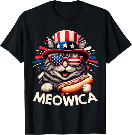 Meowica 4Th Of July Patriotic Cat American Flag 4Th Of July