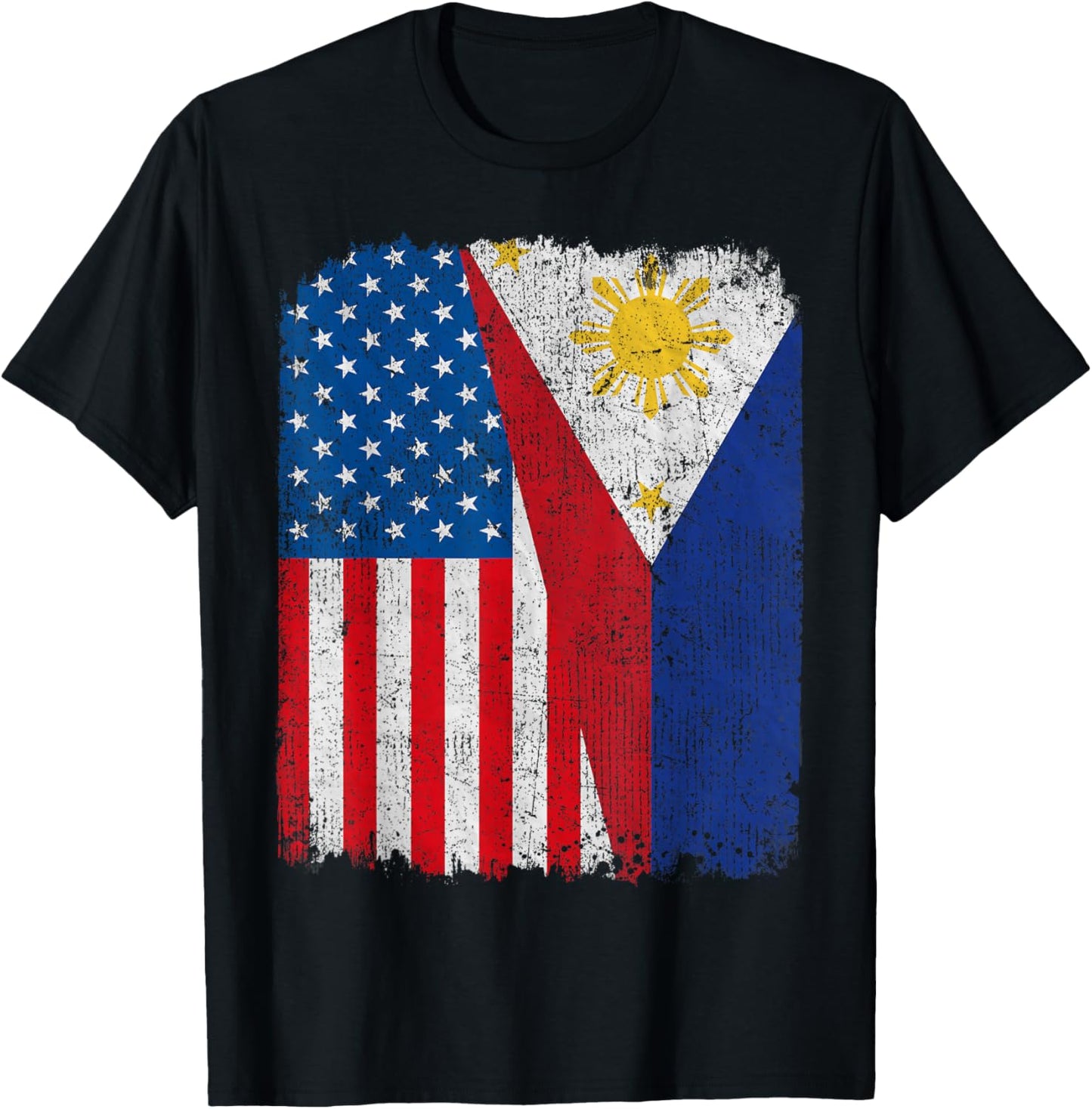 Filipino American Flag Half Usa Philippines Root Proud