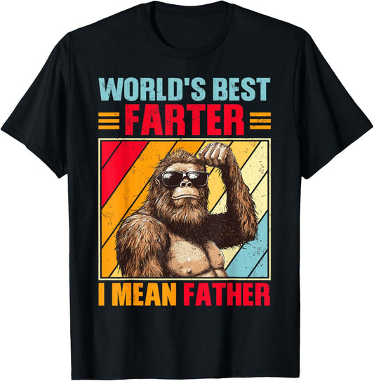 Funny Worlds Best Farter I Mean Father Bigfoot Greatest Dad