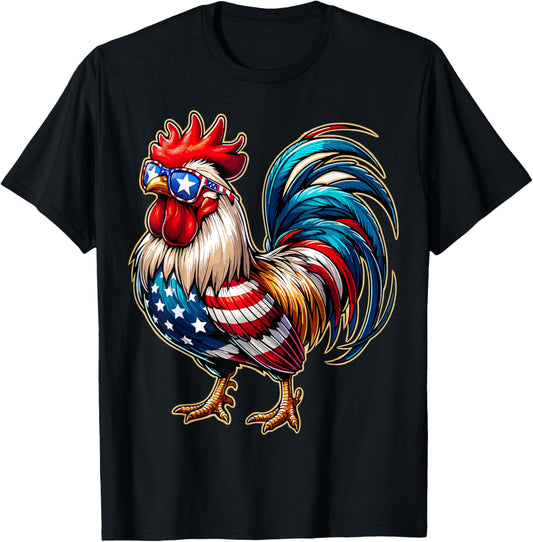 Chicken Usa Flag Patriotic Chicken Lover 4Th Of July