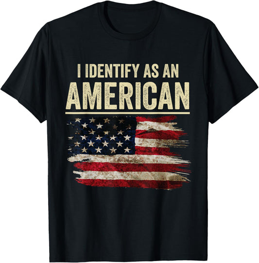 I Identify As An American Flag 4Th July Independence Day