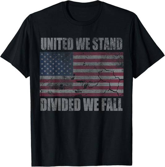 American Flag United We Stand Divided We Fall Men Women