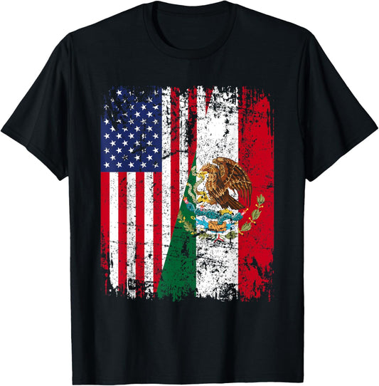 Mexican American Flag Men Women Kids Mexico