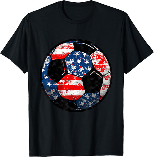 4Th Of July Usa Flag Soccer Patriotic Soccer Player