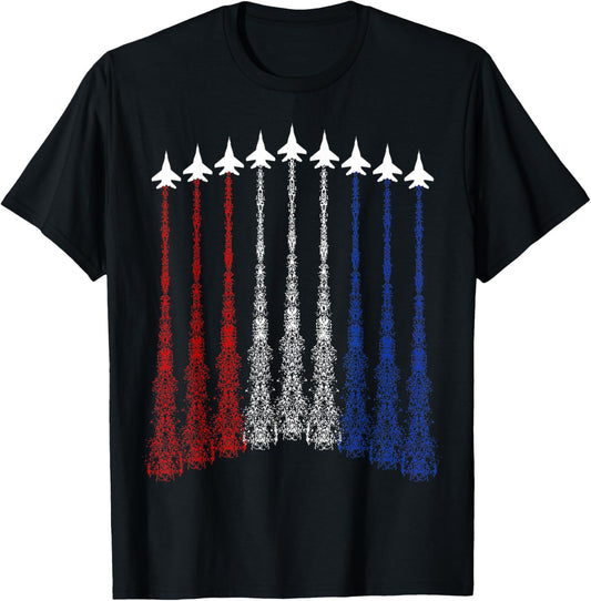 Fighter Jet Airplane American Flag Patriotic 4Th Of July