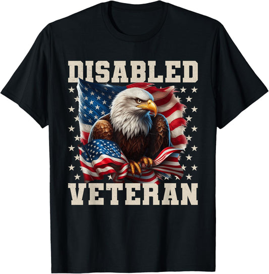 Disabled Veteran American Flag Military Soldier Veterans Day