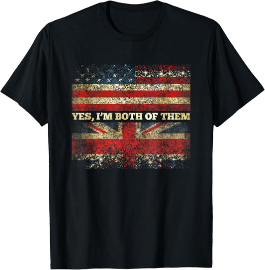 Yes Im Both Of Them Half American Half British Usa Uk Flag