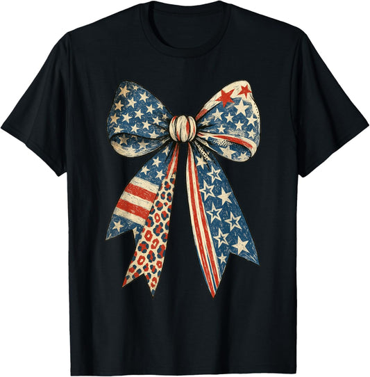 Vintage Usa Bow In Red White Blue For Patriotic 4Th Of July