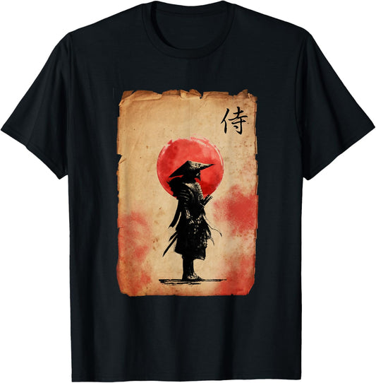 Japanese Woodblock Samurai Vintage Retro Art