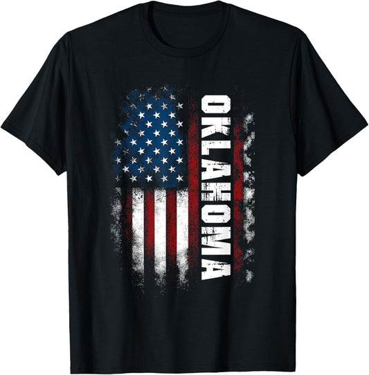 Oklahoma Usa American Flag Patriotic