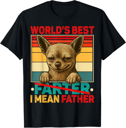 Funny Dad Dog World's Best Farter I Mean Father Fathers Day