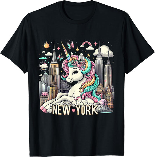 Unicorn New York Nyc United States America Boys Girls Kids