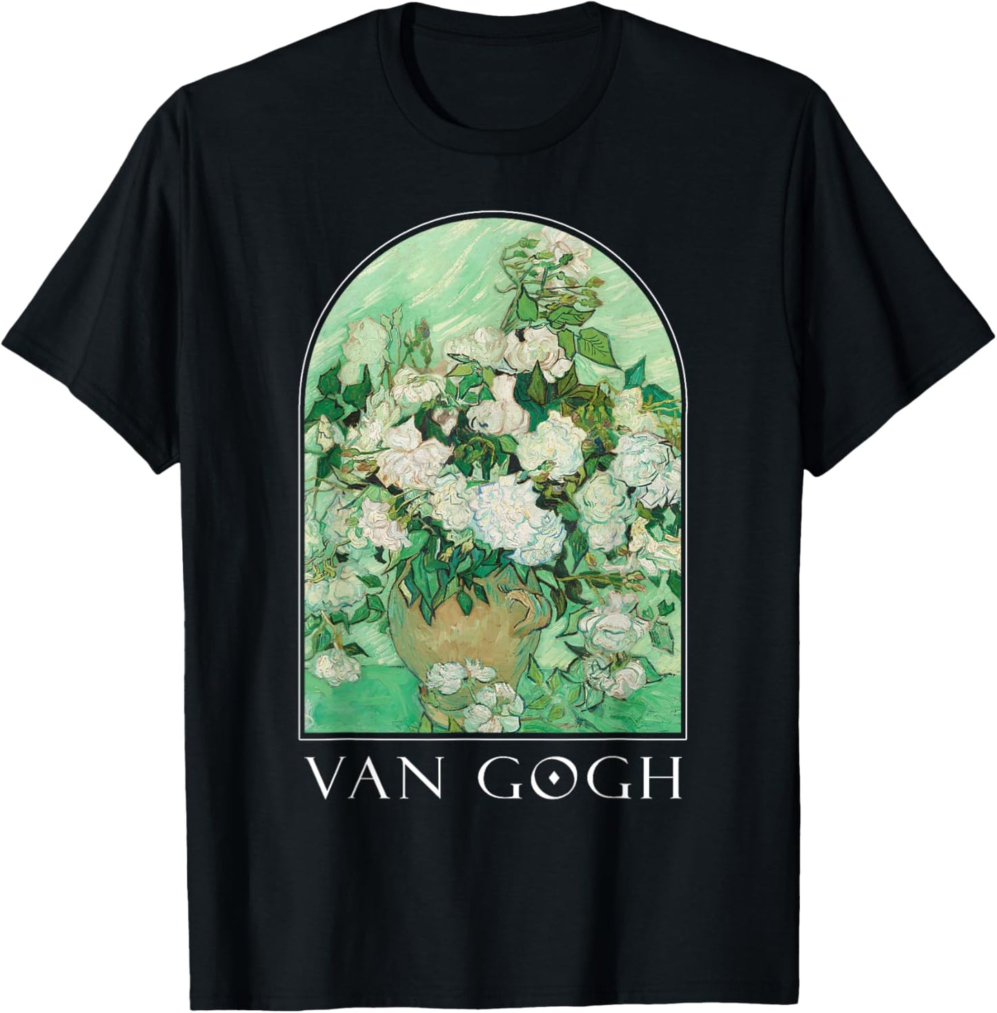 Van Gogh Vase with Pink Roses Classic Art Vintage Aesthetic
