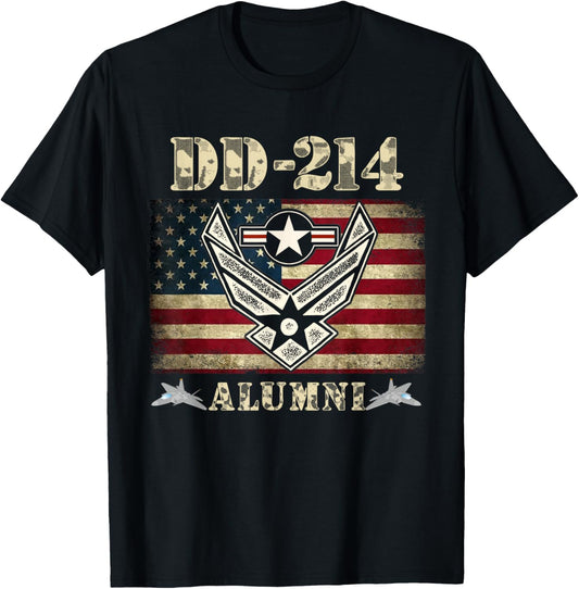 Dd 214 Alumni Air Force Military Veteran American Flag Usaf