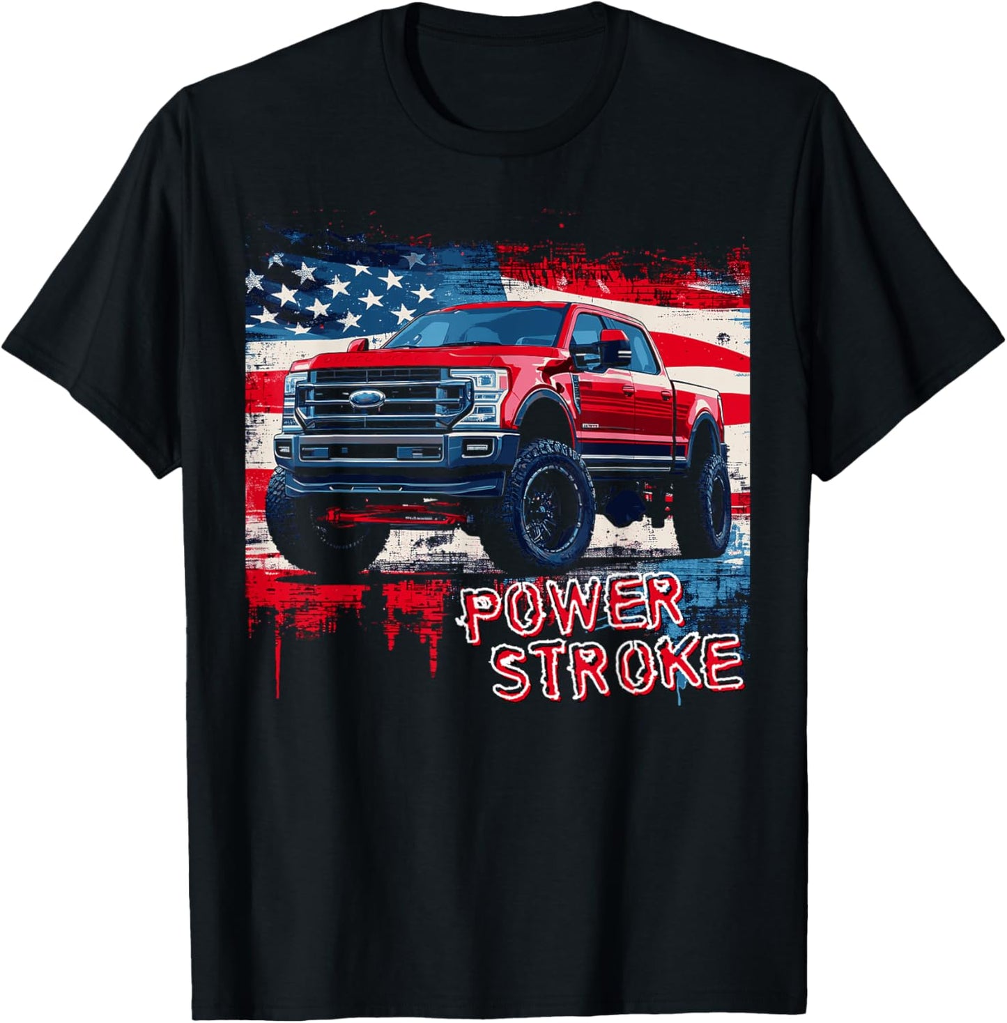 Powerstroke Patriotic Truck American Flag Diesel Truck