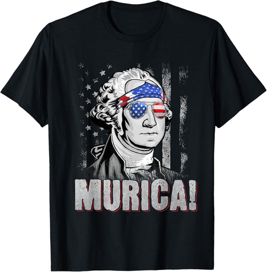American Flag Murica Patriotic 4Th Of July George Washington