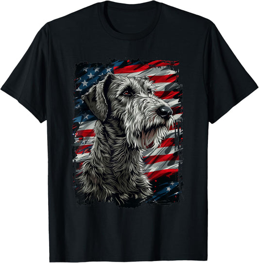Irish Wolfhound American Flag