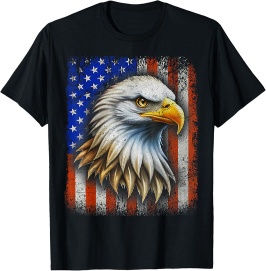 American Flag Bald Eagle Patriotic Red White Blue