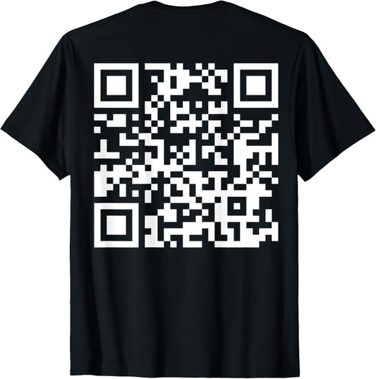 (On Back) Funny QR Fck Off Code Saying Quote For Men Women