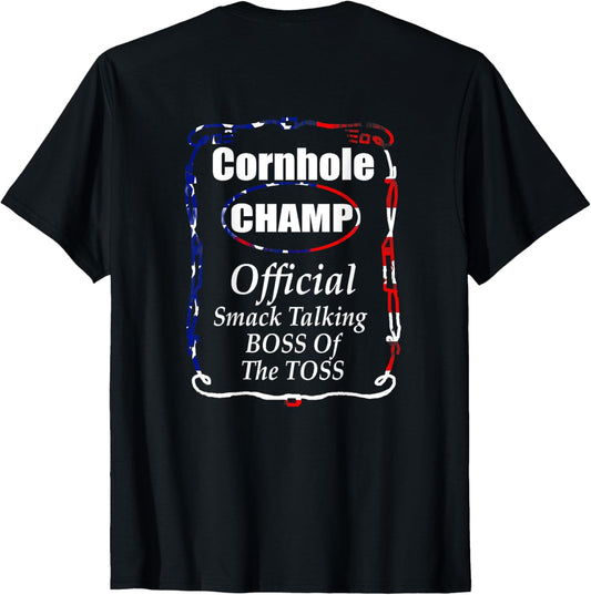 Cornhole Champ T Shirt Cornhole Champion Usa Flag Colors