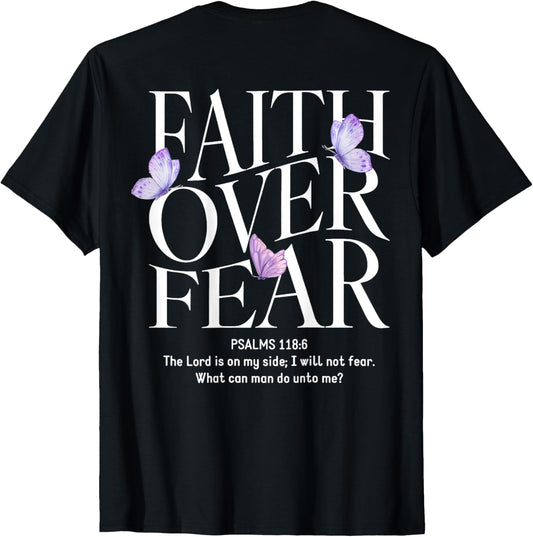 Faith Over Fear Christian (on back)