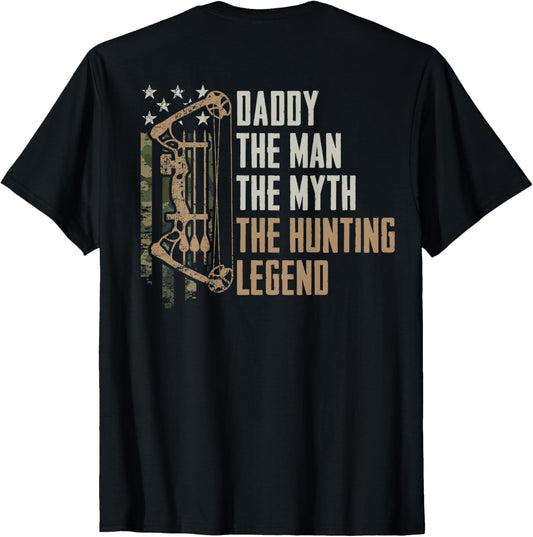 Daddy Man Myth Bow Hunting Whitetail Mens Archery On Back