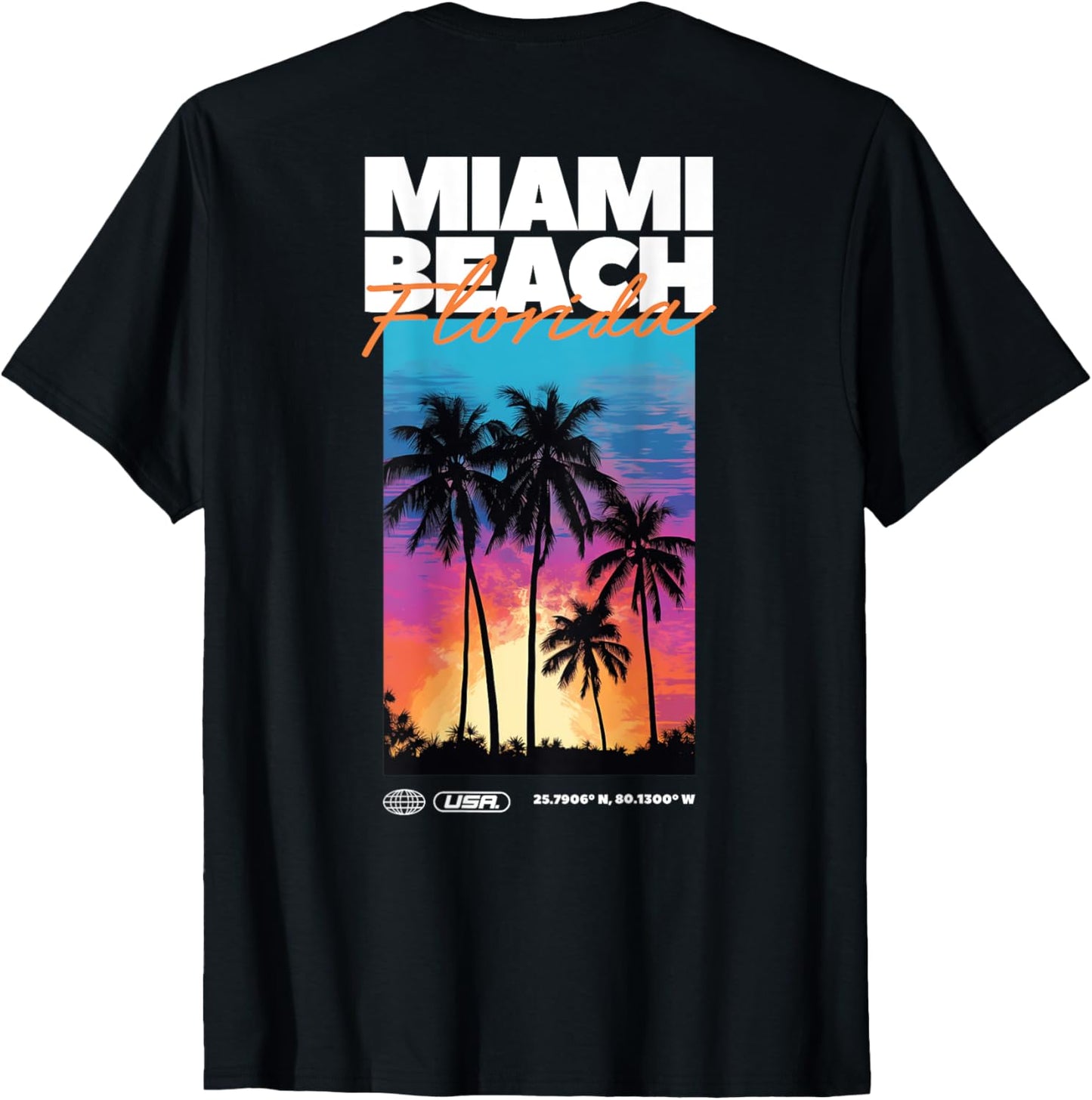 Miami Beach Florida Summer Palm Vacation Usa