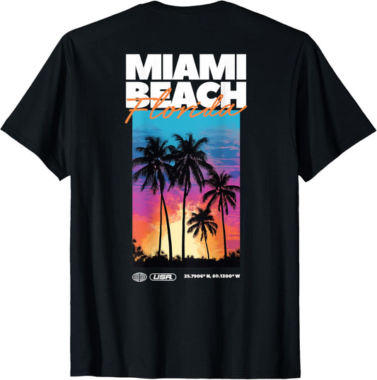 Miami Beach Florida Summer Palm Vacation Usa