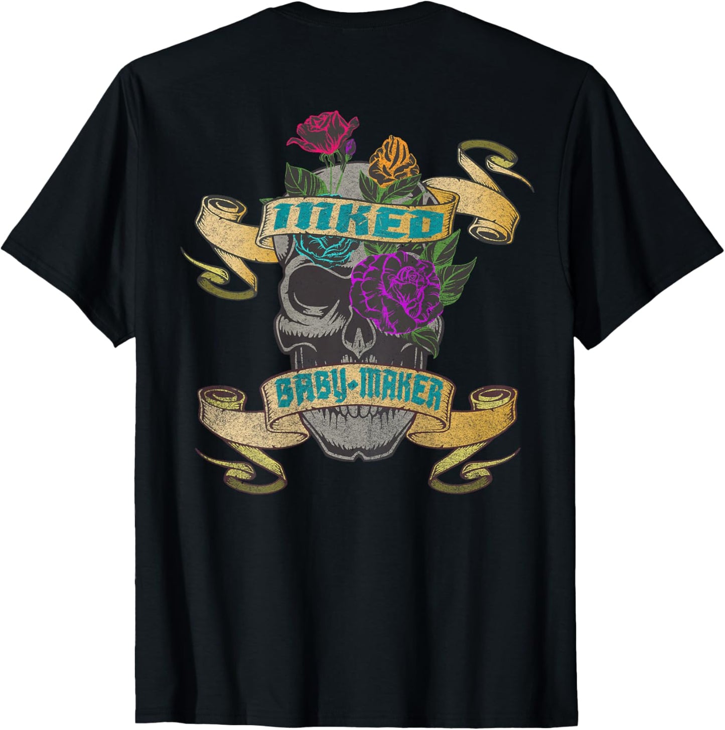 Inked and Baby-Maker Tattoo Backside Design Family