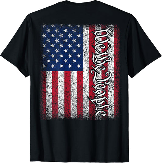 Art On Back American Usa Flag We The People Patriotic