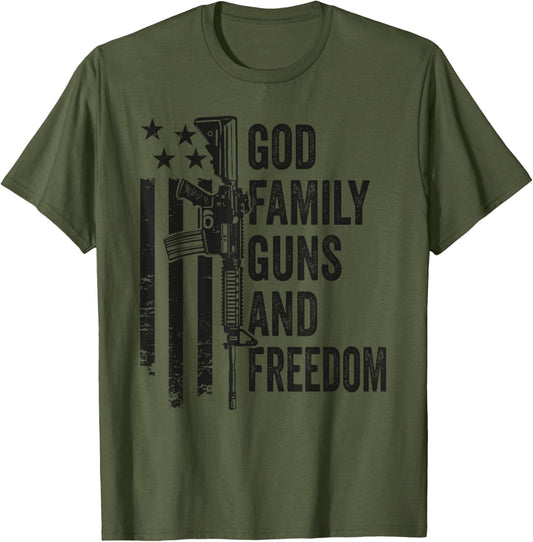 God Family Guns Freedom Gun Rights Faith Jesus Camo