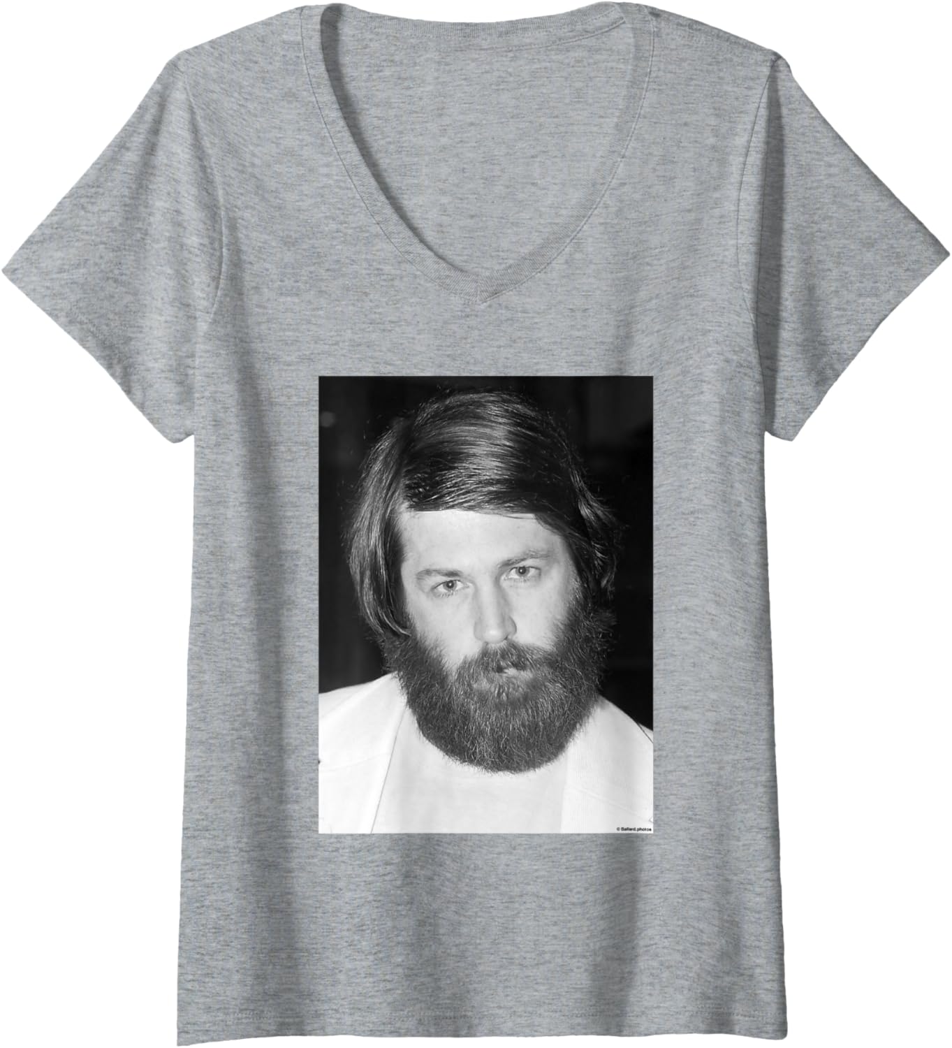 Womens Brian Wilson Of The Beach Boys By Allan Ballard V Neck